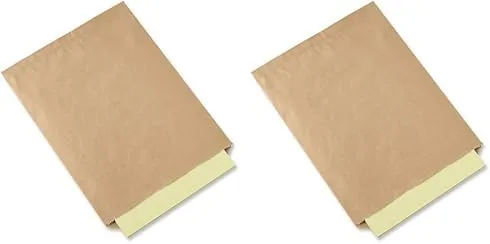 Vista 2 de A1BakerySupplies® Bolsas de papel kraft planas para mercancía, paquete de 100 (10 x 13 pulgadas)