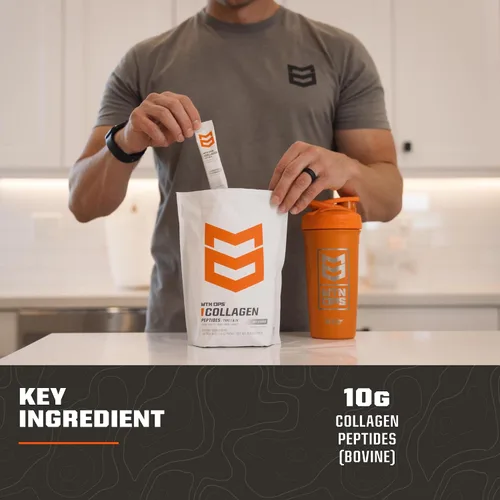 Vista 5 de MTN OPS Paquetes de proteína de colágeno en polvo, 30 paquetes por bolsa de proteína sin sabor, altamente digerible con 0.23 onzas de proteína por
