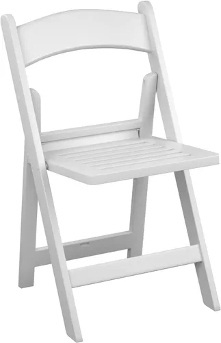 Vista 5 de Juego de 4 sillas plegables de resina negra con asiento de listones