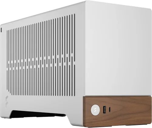 Vista 26 de Fractal Design Terra Graphite - Panel frontal de madera de nogal - Factor de forma pequeño - Carcasa para juegos Mini ITX - Cable elevador PCIe 4.0