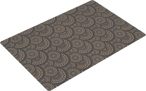 Vista 6 de Alfombra de baño de 20 x 16 pulgadas de microfibra sin deslizamiento color capuchino