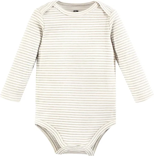 Vista 156 de Hudson Baby Body unisex de algodón de manga larga para bebé, leopardo rosa rojo