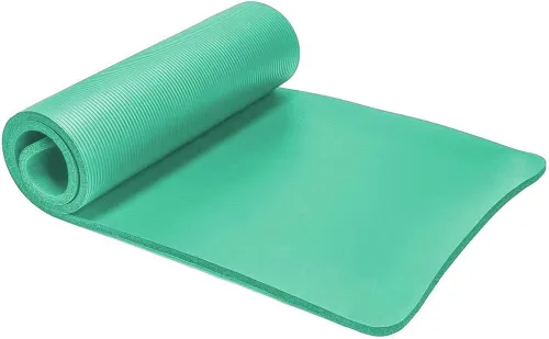 Vista 7 de Vandue Extra Thick 0.4" Tech Foam Exercise Yoga Mat w/Carry Strap - Non-slip, Moisture-Resistant Cushion for Pilates - Support for Stretching &