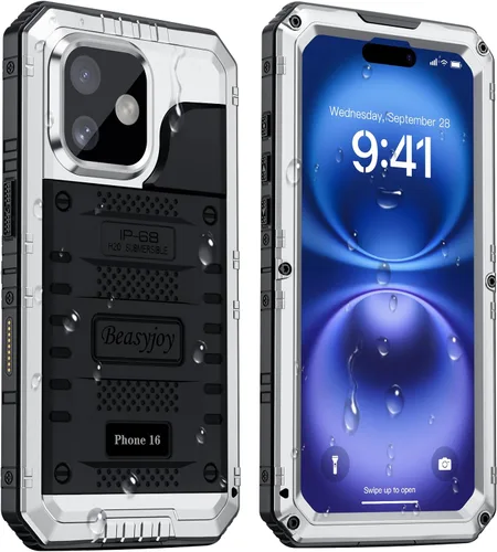 Vista 14 de Beasyjoy Funda para iPhone 12 - Impermeable, Grado Militar Resistente a Golpes con Protector de Pantalla Integrado, Protección Completa del Cuerpo