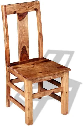 Vista 3 de Juego de 2 sillas de comedor, sillas de comedor de madera, sillas de cocina sin brazos de madera, sillas de comedor de madera para sala de estar