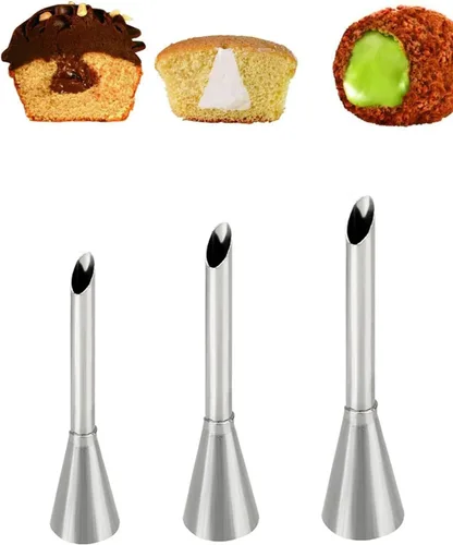 Vista 15 de Juego de puntas de tuberías para decoración de pasteles, puntas grandes de 1M 1A 2A 2D 4B