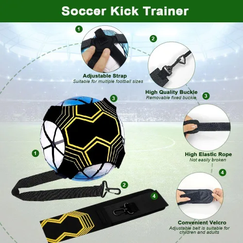 Vista 4 de Tapete de entrenamiento de pasos de fútbol, 35 x 24 pulgadas, tapete de fútbol con bolsa de almacenamiento y red de entrenamiento de retorno,