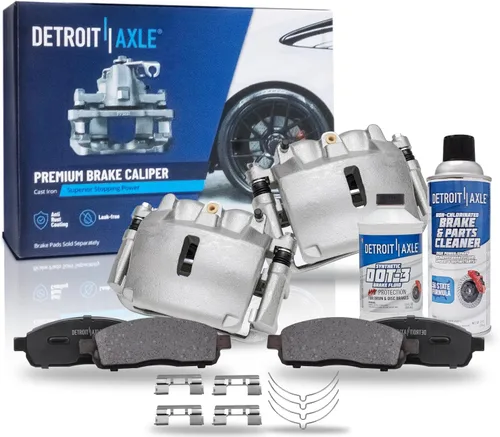 Vista 71 de Detroit Axle - Pastillas de Freno Delantero para Nissan Altima Maxima Sentra 350Z Cube Juke Versa INFINITI G35 I30 I35 Suzuki SX4 Crossover