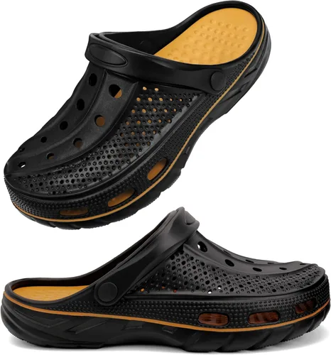 Vista 23 de INMINPIN - Zuecos ortopédicos para mujeres y hombres, con soporte de arco, zapatos de jardín, sandalias con fascitis plantar y plantillas de pies