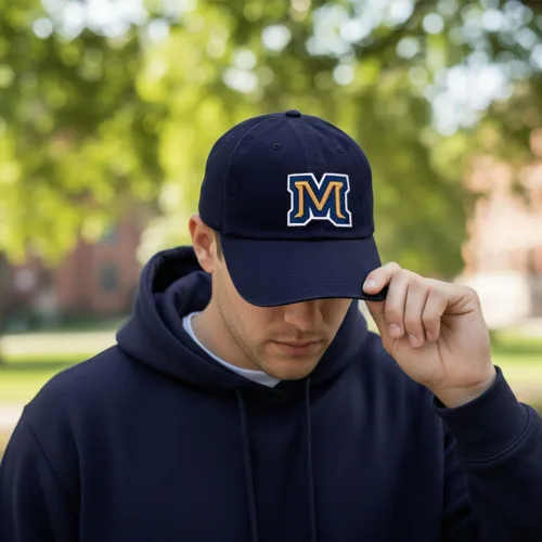 Vista 5 de Desert Cactus Gorra de béisbol de la Universidad Estatal de Montana State, Bobcats MSU Brimmed Gorra bordada con correa de tela ajustable