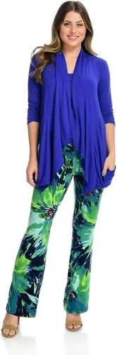 Vista 6 de Kate Mallory Printed Knit Smocked Waist Straight Leg Pull-On Pants