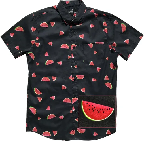 Vista 4 de Molokai Surf - Camisas hawaianas de manga corta con botones y corte ajustado