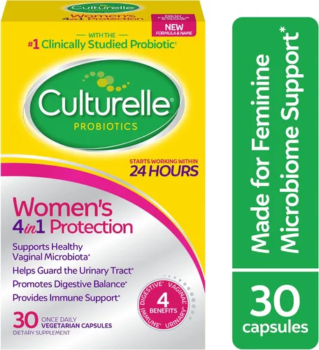 Vista 13 de Culturelle Probióticos 4 en 1 para mujeres, suplemento diario probiótico y prebiótico para apoyar la salud vaginal, salud digestiva, salud