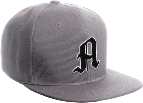 Vista 1318 de Daxton Gorra clásica con visera de billete plano con letras del alfabeto inglés antiguo de la A a la Z