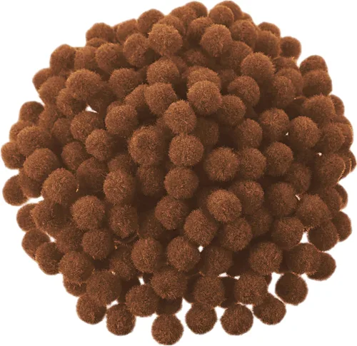 Vista 15 de Blulu 500 pompones de polipropileno de 0.5 pulgadas para hacer manualidades, pequeñas bolas de pompones para decoración de manualidades (beige)