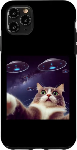 Vista 11 de Funda clásica para iPhone 15 con diseño de gato alienígena