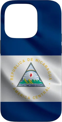 Vista 17 de Funda con la bandera de Nicaragua para iPhone 17