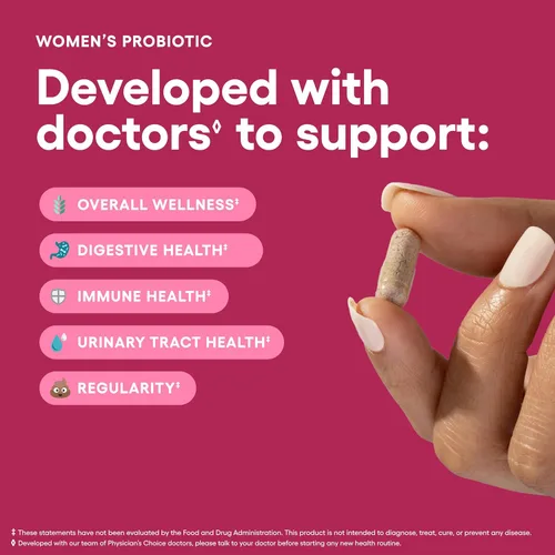Vista 7 de Physician's CHOICE Paquete de 30 probióticos para mujer + fibra de mezcla fácil