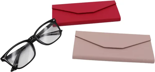 Vista 132 de Real Sic Funda para lentes de sol para hombres y mujeres, soporte magnético plegable para lentes de sol, inspirado en el color sólido