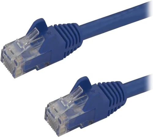 Vista 61 de StarTech Cable Ethernet CAT6 de 6 pulgadas – Cable Ethernet CAT 6 Gigabit amarillo -650 MHz 100 W PoE RJ45 UTP Network/Patch Cord Snagless w/Strain