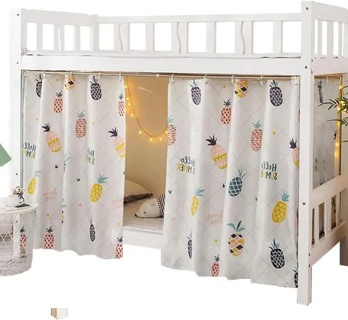 Vista 18 de Cortinas opacas para cama de privacidad con toldo grueso, mosquitero Mosquitera blanca 1aa