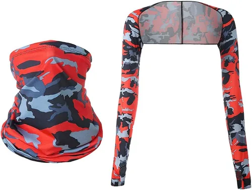 Vista 6 de YEKEYI Mangas de brazo con protección solar UV, manga de chal, protección solar, cómoda para golf, ciclismo, correr
