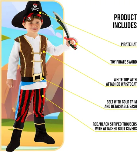 Vista 3 de Morph, Pirate Costume Kids, Boys Pirate Costume, Pirate Costume Boys, Kids Pirate Costume, Pirate Outfit Kids, Boys Pirate