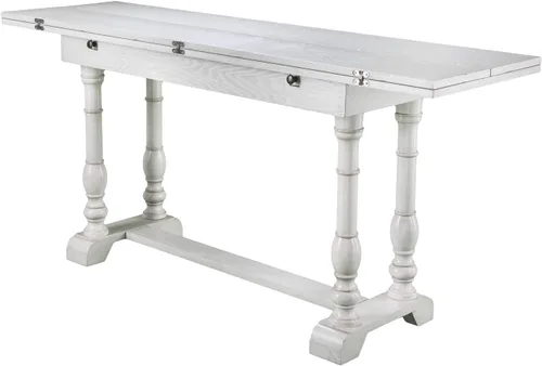 Vista 6 de SEI FURNITURE Edenderry Farmhouse - Mesa de comedor plegable con caballete, color marrón.