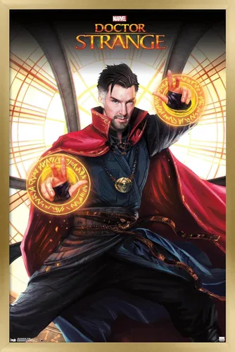 Vista 16 de Trends International Marvel Doctor Strange - Póster de pared de tragaluz, 34 pulgadas de largo x 22.4 W, versión premium sin marco