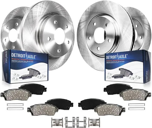 Vista 28 de Detroit Axle - Kit de frenos para Mazda CX-5 2019-2024, rotores de freno de disco pastillas de freno de cerámica con herrajes 2020 2021 2022 2023