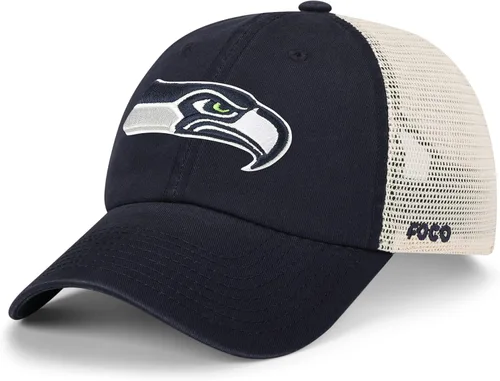 Vista 9 de FOCO NFL - Gorra de camionero de malla casual con logotipo del equipo de la NFL para hombre