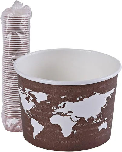 Vista 20 de Eco-Products, Inc Recipientes para sopa con diseño del mundo, Mixto, 1000