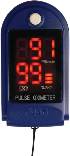 Vista 9 de Roscoe Medical Monitor de saturación de oxígeno con oxímetro de pulso de dedo, monitor o2 de pulso de buey para pediátricos y adultos, solo uso