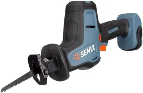 Vista 7 de SENIX PSRX2-M1-0 X2 20 Volt Max* Sierra alternativa compacta de 1/2 pulgada, velocidad variable, 2800 SPM máximo, abrazadera de hoja sin