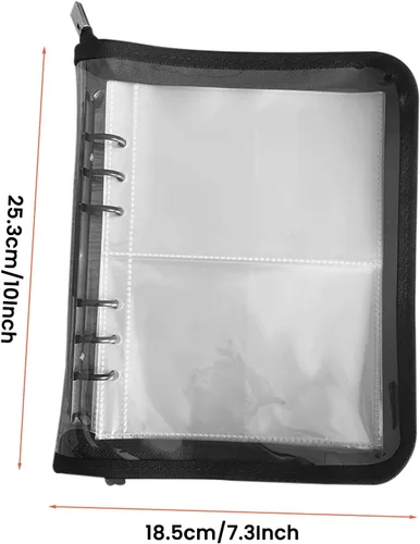 Vista 2 de Delgeo Caja de almacenamiento de joyería organizador antioxidación para aretes, collares, pulseras y adornos de mano con bolsas selladas y páginas