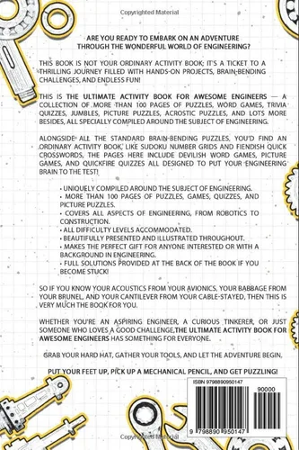 Vista 2 de The Ultimate Activity Book for Awesome Engineers Tricky Brain Teasers, Mind Games and Logic Puzzle Book for Smart Adults (Perfect Gift for Engineers)