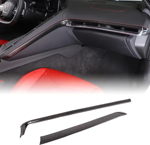Vista 17 de CHEAYAR Marco de Decoración y Cubierta de Remate Compatible con Interruptor de Elevación de Ventana para Chevrolet Corvette C8 2020-2023