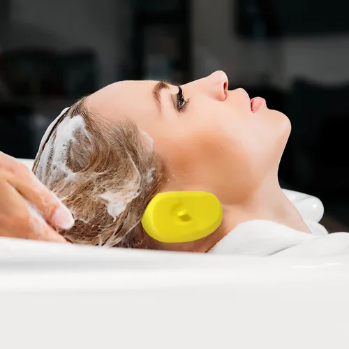 Vista 4 de FOMIYES 4 pares de fundas impermeables de silicona para los oídos, protectores de oídos resistentes al calor para tintes para el cabello