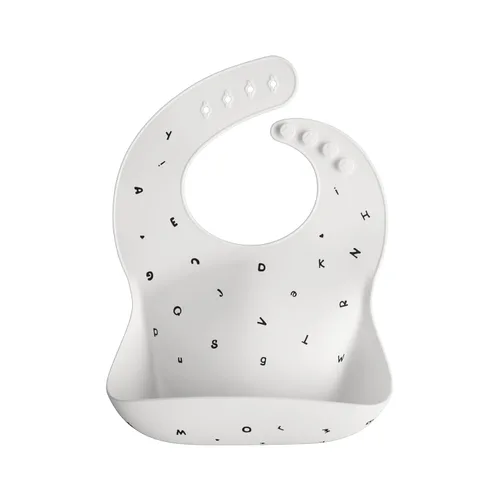 Vista 85 de Mushie - Babero de silicona para bebé, ajustable y resistente al agua (abejas) De 4 a 24 meses, lavable a máquina, correa ajustable