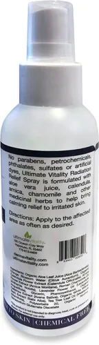 Vista 6 de UltimateVitality Spray de alivio de quemaduras por radiación - Spray de caléndula para tratamiento de radiación, natural orgánico a base de plantas