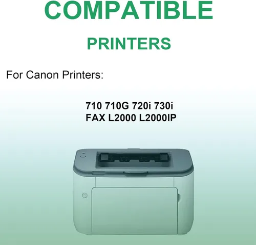 Vista 4 de Paquete de 10 cartuchos de impresora láser compatibles (alto rendimiento) de repuesto para Canon FX7 Cartucho de imagen 7621A001AA para impresora