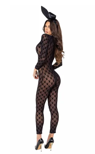 Vista 2 de Body Transparente Playboy Bunny para Mujer Multicolor
