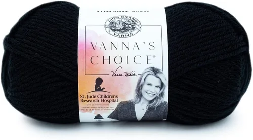 Vista 13 de Lion Brand Yarn (1 madeja) Hilo Vanna's Choice, mármol gris