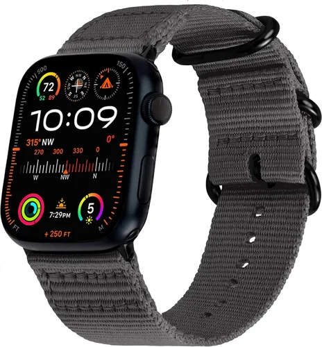 Vista 17 de Carterjett - Correa para Apple Watch 1.732 pulgadas, 1.654 pulgadas, 1.575 pulgadas, 1.496 pulgadas, nailon NATO, correas iWatch, mujeres y hombres
