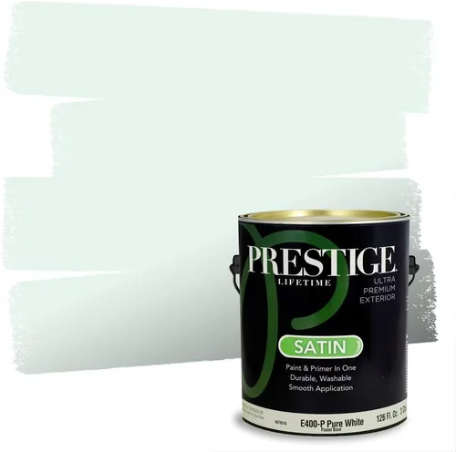 Vista 129 de PRESTIGE Pintura interior e imprimación en uno, salpicaduras acuosas, cáscara de huevo, 1 galón