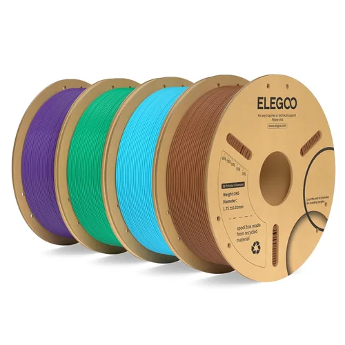Vista 52 de ELEGOO Paquete de filamento PLA Plus negro 10KG, filamento para impresora 3D PLA+ resistente de 1.75mm precisión dimensional +/- 0.02mm, paquete