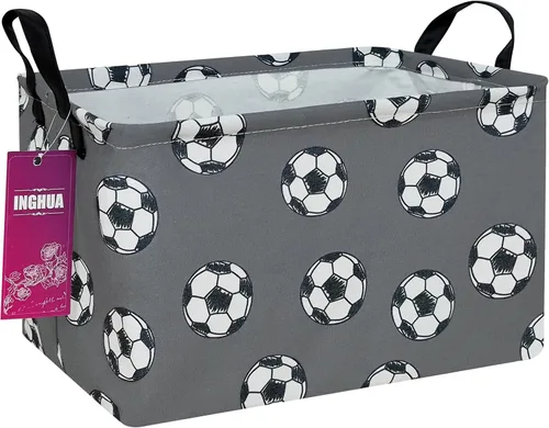 Vista 25 de Cesta de almacenamiento rectangular de tela con organizador de tela para juguetes, libros, ropa, regalos, mascotas - Perfecta para el hogar Rec