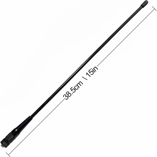 Vista 2 de Antena 771N, GMRS 462-467Mhz 14.5 pulgadas antena látigo, conector hembra SMA-hembra para Kenwood TYT Retevis BAOFENG UV-82 UV-B5 GT-3 BF-F8HP