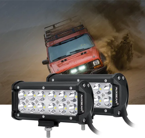 Vista 6 de Auxbeam® Luz LED IP67 Waterproof, Night Driving, Easy to Install, Backup Light for trucks 4x4 Military Mining Boating Farming, Heavy Equipment