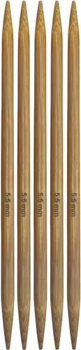 Vista 17 de Mdoker Agujas de tejer de bambú de doble punta de bambú carbonizado 7.9 pulgadas (7.9 in) de longitud para proyectos de hilo de tejer creativos
